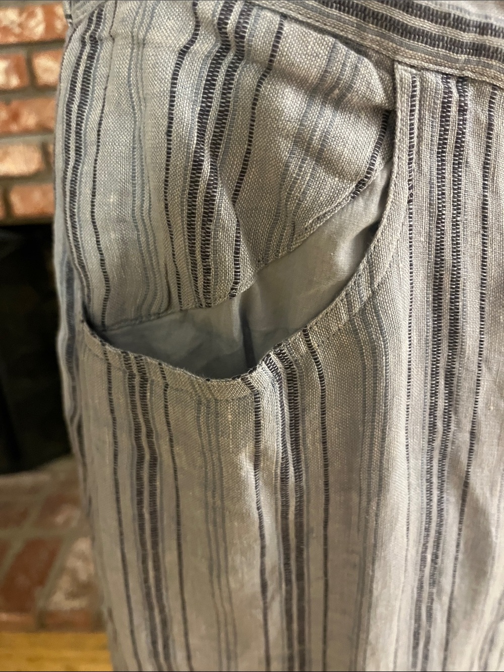 Faherty $148 NWT Striped Button-Front Maxi Skirt - Picture 4 of 5